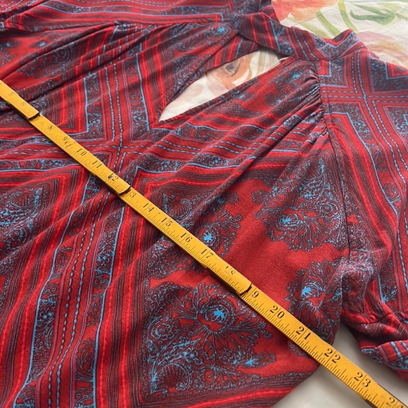 Free People Oversized Peasant Blouse Top - Picture 7 of 11